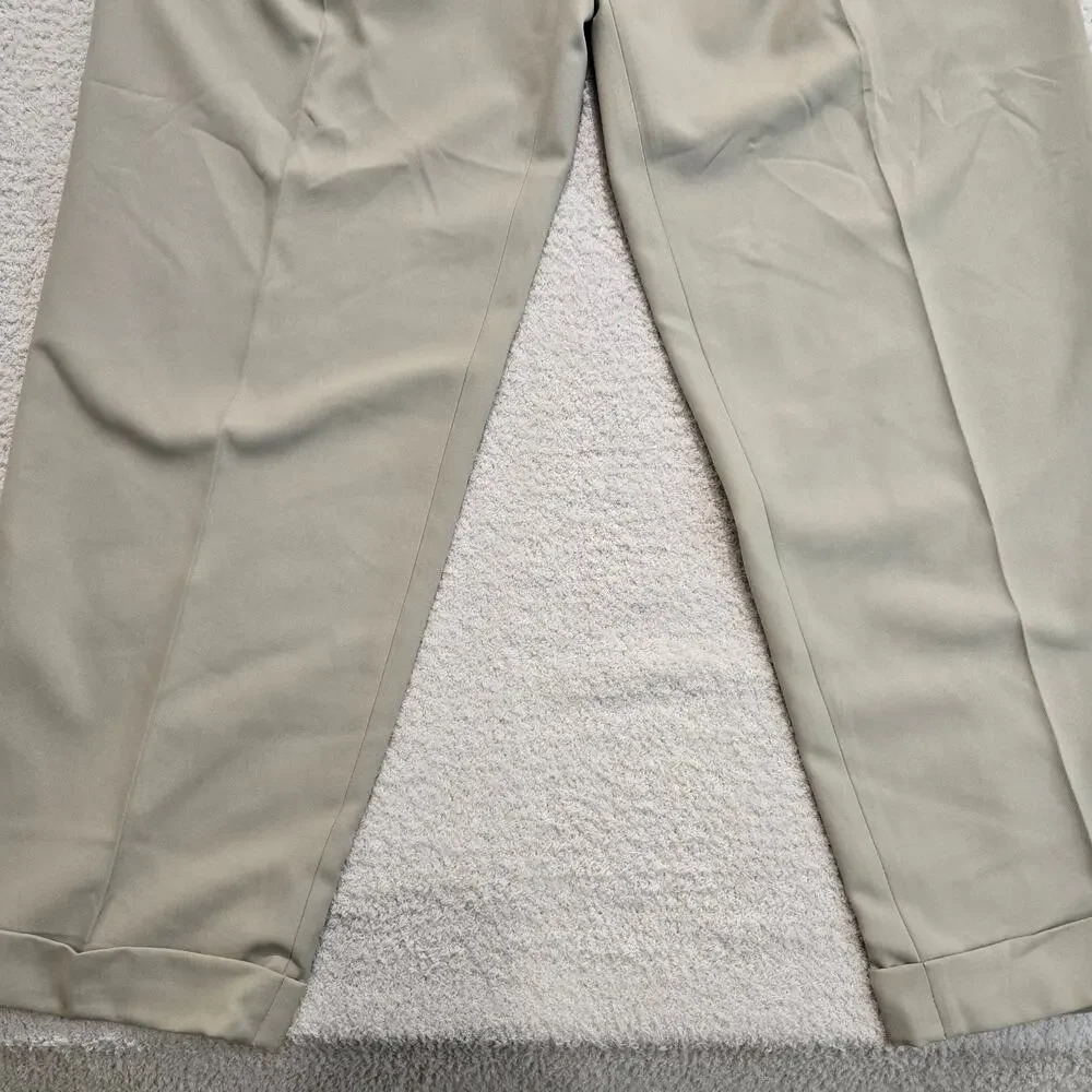 PGA Tour Khaki Golf Pants Men's 38x30 NWT Pleated Cuffed - Picture 3 of 16